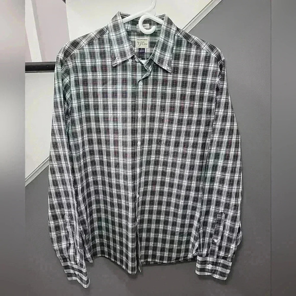 J Crew Shirt Mens Large Plaid Classic Fit Long Sleeve Button Down 100% Cotton - Picture 1 of 4